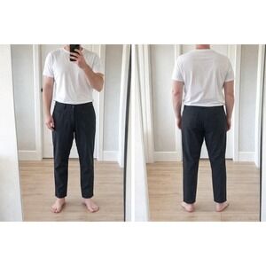 Lululemon Men's 40 Commission ABC Pants Black Tapered Stretch LM5AQQS